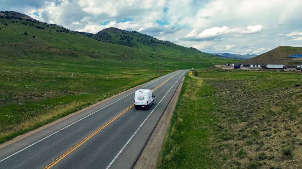 M&M service van in Longmont, CO